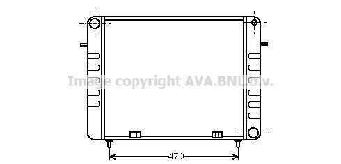 Radiateur moteur (Radiateur de refroidissement) AVA Deutschland GmbH OL2100