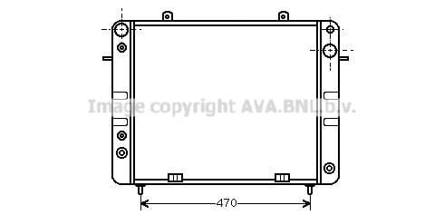 Radiateur moteur (Radiateur de refroidissement) AVA Deutschland GmbH OL2101