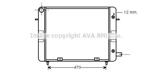 Radiateur moteur (Radiateur de refroidissement) AVA Deutschland GmbH OL2104