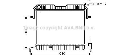 Radiateur moteur (Radiateur de refroidissement) AVA Deutschland GmbH OL2105