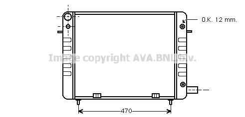 Radiateur moteur (Radiateur de refroidissement) AVA Deutschland GmbH OL2108