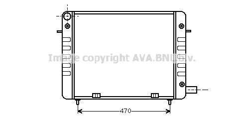 Radiateur moteur (Radiateur de refroidissement) AVA Deutschland GmbH OL2110