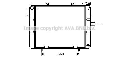 Radiateur moteur (Radiateur de refroidissement) AVA Deutschland GmbH OL2124