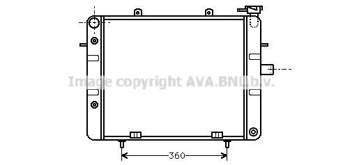 Radiateur moteur (Radiateur de refroidissement) AVA Deutschland GmbH OL2125