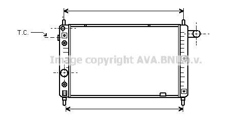 Radiateur moteur (Radiateur de refroidissement) AVA Deutschland GmbH OL2126