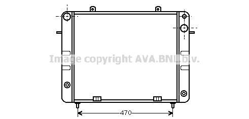 Radiateur moteur (Radiateur de refroidissement) AVA Deutschland GmbH OL2152