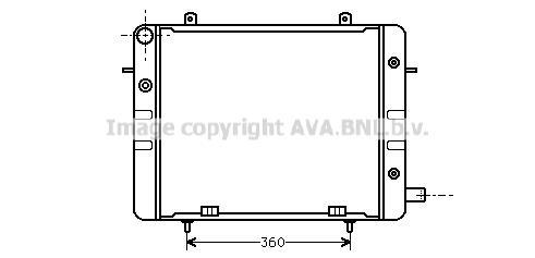 Radiateur moteur (Radiateur de refroidissement) AVA Deutschland GmbH OL2154