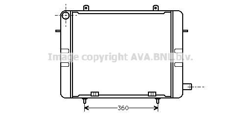 Radiateur moteur (Radiateur de refroidissement) AVA Deutschland GmbH OL2155