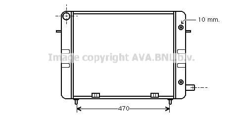 Radiateur moteur (Radiateur de refroidissement) AVA Deutschland GmbH OL2157