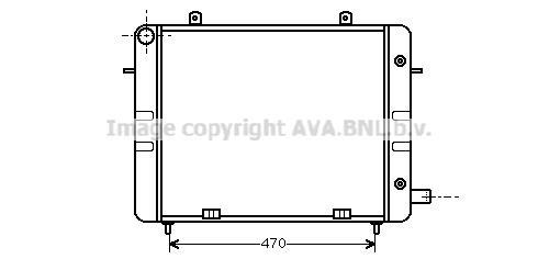 Radiateur moteur (Radiateur de refroidissement) AVA Deutschland GmbH OL2158