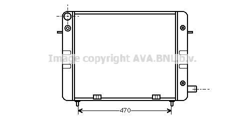 Radiateur moteur (Radiateur de refroidissement) AVA Deutschland GmbH OL2159