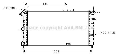 Radiateur moteur (Radiateur de refroidissement) AVA Deutschland GmbH OL2190