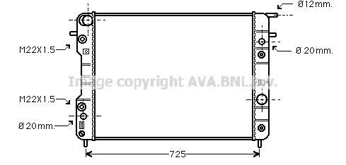 Radiateur moteur (Radiateur de refroidissement) AVA Deutschland GmbH OL2193