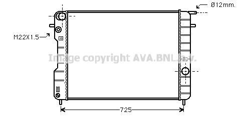 Radiateur moteur (Radiateur de refroidissement) AVA Deutschland GmbH OL2239