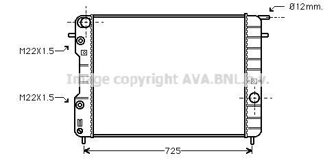 Radiateur moteur (Radiateur de refroidissement) AVA Deutschland GmbH OL2248