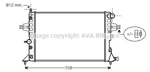 Radiateur moteur (Radiateur de refroidissement) AVA Deutschland GmbH ref. OL2254