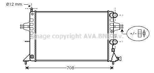 Radiateur moteur (Radiateur de refroidissement) AVA Deutschland GmbH OL2255