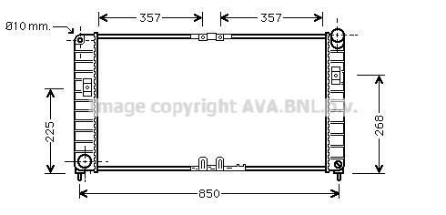 Radiateur moteur (Radiateur de refroidissement) AVA Deutschland GmbH OL2332