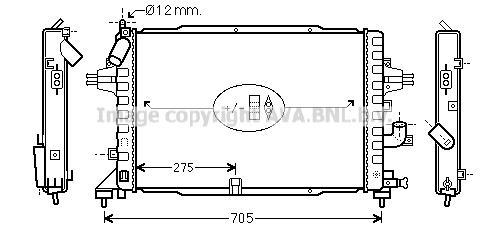 Radiateur moteur (Radiateur de refroidissement) AVA Deutschland GmbH OL2383