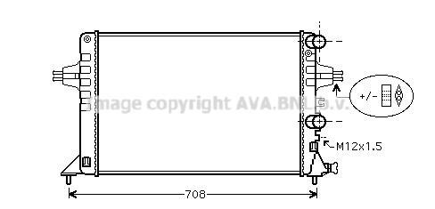Radiateur moteur (Radiateur de refroidissement) AVA Deutschland GmbH OL2444