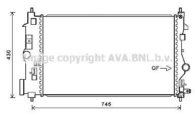 Radiateur moteur (Radiateur de refroidissement) AVA Deutschland GmbH OL2488