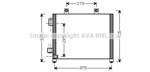 Radiateur moteur (Radiateur de refroidissement) AVA Deutschland GmbH OL2140