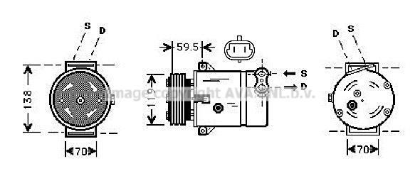 Radiateur moteur (Radiateur de refroidissement) AVA Deutschland GmbH OL2284