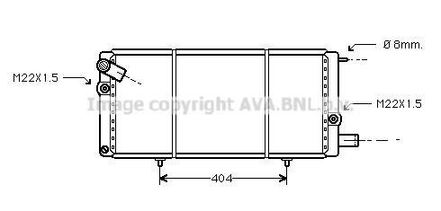Radiateur moteur (Radiateur de refroidissement) AVA Deutschland GmbH PE2085