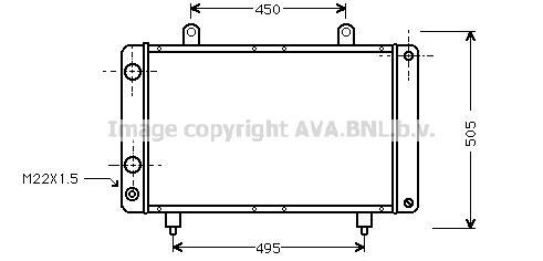 Radiateur moteur (Radiateur de refroidissement) AVA Deutschland GmbH PE2112