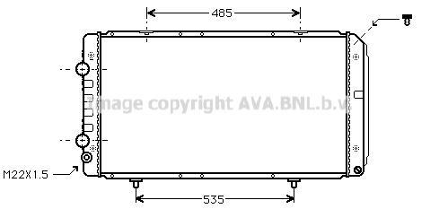Radiateur moteur (Radiateur de refroidissement) AVA Deutschland GmbH PE2146