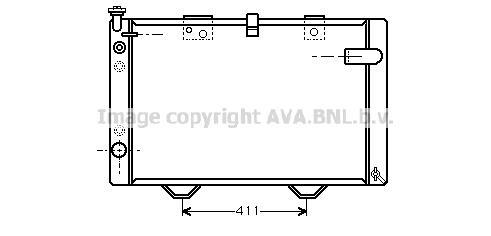 Radiateur moteur (Radiateur de refroidissement) AVA Deutschland GmbH ref. PE2174