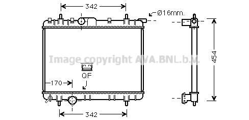 Radiateur moteur (Radiateur de refroidissement) AVA Deutschland GmbH PE2247