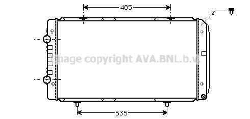 Radiateur moteur (Radiateur de refroidissement) AVA Deutschland GmbH PE2268