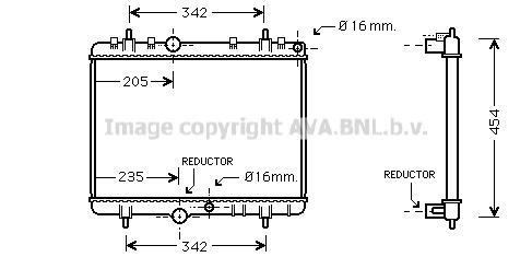 Radiateur moteur (Radiateur de refroidissement) AVA Deutschland GmbH PE2280