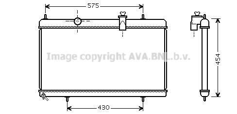 Radiateur moteur (Radiateur de refroidissement) AVA Deutschland GmbH PE2313