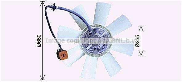 Ventilateur de refroidissement du moteur (Motoventilateur) AVA Deutschland GmbH ref. REF114