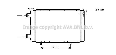 Radiateur moteur (Radiateur de refroidissement) AVA Deutschland GmbH RT2021