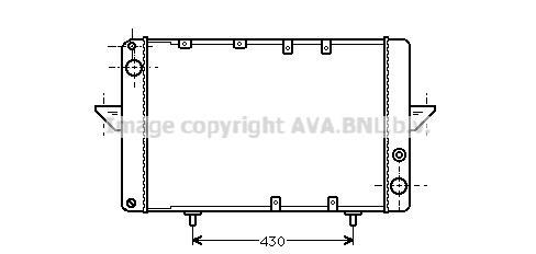 Radiateur moteur (Radiateur de refroidissement) AVA Deutschland GmbH RT2035