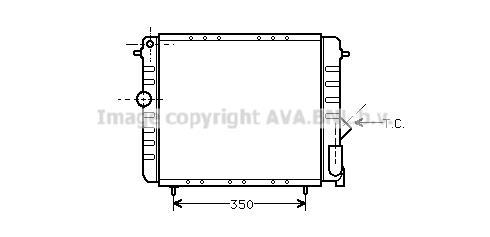 Radiateur moteur (Radiateur de refroidissement) AVA Deutschland GmbH RT2044