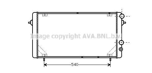 Radiateur moteur (Radiateur de refroidissement) AVA Deutschland GmbH RT2114