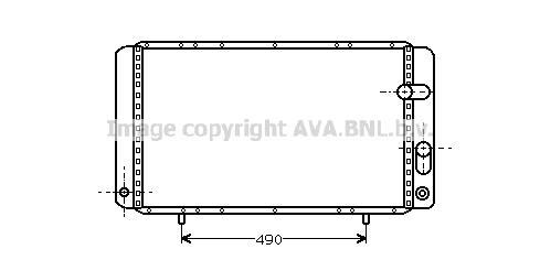 Radiateur moteur (Radiateur de refroidissement) AVA Deutschland GmbH RT2123