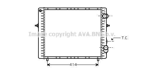 Radiateur moteur (Radiateur de refroidissement) AVA Deutschland GmbH RT2128