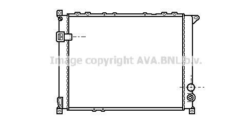 Radiateur moteur (Radiateur de refroidissement) AVA Deutschland GmbH RT2136