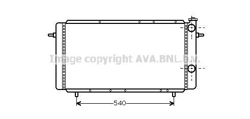 Radiateur moteur (Radiateur de refroidissement) AVA Deutschland GmbH RT2160