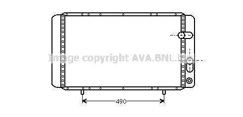 Radiateur moteur (Radiateur de refroidissement) AVA Deutschland GmbH RT2202