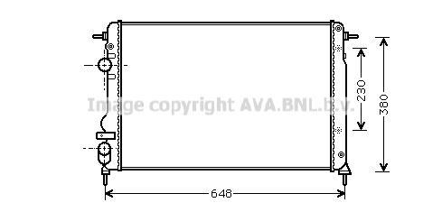Radiateur moteur (Radiateur de refroidissement) AVA Deutschland GmbH RT2312
