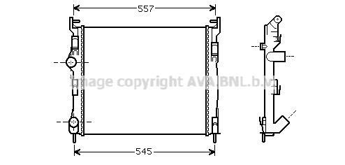 Radiateur moteur (Radiateur de refroidissement) AVA Deutschland GmbH RT2326