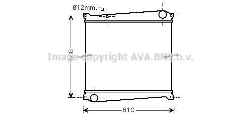 Radiateur moteur (Radiateur de refroidissement) AVA Deutschland GmbH RT2379