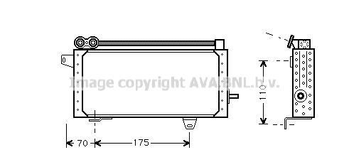 Radiateur d'huile moteur (Refroidisseur d'huile moteur) AVA Deutschland GmbH RT3145