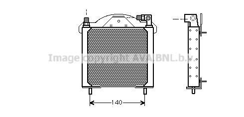 Radiateur d'huile moteur (Refroidisseur d'huile moteur) AVA Deutschland GmbH RT3147